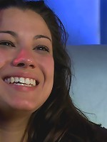 Busty Brunette Disgraced in Bar