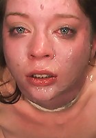 Adorable Jessi Palmer is Suspended by Just her Pigtails and Ankles and Fucked