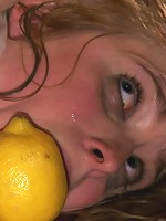 Tiny Blonde tied up and Ass Fucked in Public