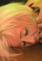 Submissive house slaves squirt on the bar and serve sadistic guests