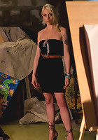 Kinky lesbian art teacher punishes and ass fucks two of her students!