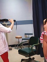 18 year old candy striper used and abused by sadistic lesbian nurse in gynecology hospital.