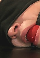 19 year old with big tits is electrified into orgasm