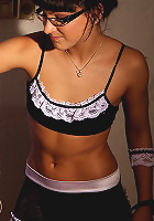 She bind her and dominate over Sarah who loves her