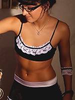 She bind her and dominate over Sarah who loves her