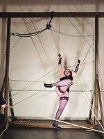 Gothic slave totally restrained