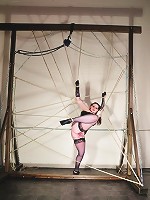 Gothic slave totally restrained