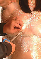 Wrapped in nylon and tied up