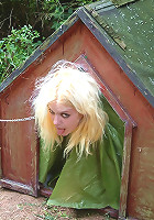 Blonde doggie slave