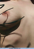 Public bondage and whipping