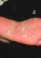 Woman gets hot candle wax on her bare foot