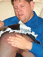 Sexy maid gets a hard spanking