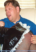 Sexy maid gets a hard spanking