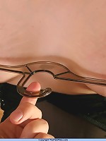 Cute blonde gets her tits abused