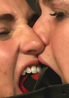 Interlocked, mouth to mouth sybian rides. Orgasm versus orgasm.