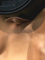 Ariel X is trapped in an inverted Sybian and cummingNo hope for escape - only screaming.