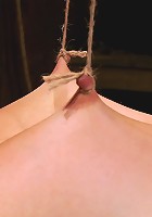 Katie Summers Pigtails and nipple torture. Sweet