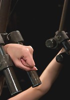 Winter SkyLocal girl next door trapped in a brutal metal stappado.