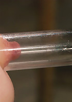 Calico Impaled on an electrified dildo and made to orgasm.