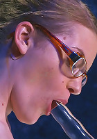 Shy little Ivy Mokhov fucks her own ass