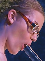 Shy little Ivy Mokhov fucks her own ass