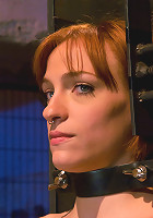 Anal Audition: Hot firey redhead doused with a gallon enema!