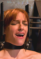 Anal Audition: Hot firey redhead doused with a gallon enema!