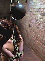 Sexy Lolita Haize totally helpless as cock is jammed down her throat Left on the floor to suffer