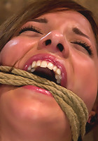 Bondage virgin experiences inescapable rope bondage Unable to prevent us from making her cum!