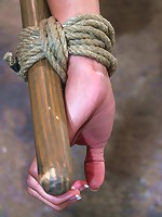 Hot Asian MILF gets suspended, suffers weight on her HIUGE nipples, and is made to cum over and over