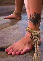 California fitness model and athleteBound helpless, screaming and cummingHard helpless body