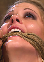 California fitness model and athleteBound helpless, screaming and cummingHard helpless body