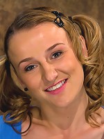 Pig tails + Thigh Highs + Cotton Panties + Ball gag + Brutal Crotch Rope = Awesome