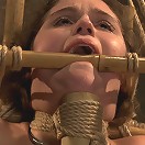 Charlotte submits to the bamboo...