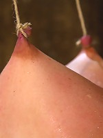 Extreme Predicament BondageHuge Nipples Tied to Toes, How Long Can the Abs Hold Out?