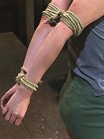 Girl next door suffers hardest hour on the internet No breaks, 4 positions, on screen tying!