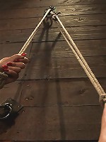 Gymnast, fitness model has her flexibility put to the test.Made to cum until she is a sweaty pig