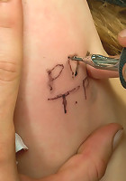 Marked Whore - Payton Bell gets Fucked and Tattooed by Total Strangers