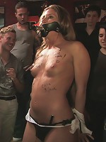 All Girl Public Disgrace: Ariel X humiliated and used in a queer bar