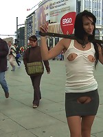 Super Hot Euro Babe Disgraced in the Streets