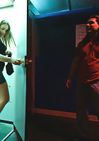 What would happen if 2 hot girls wandered into a sex storewith glory holes?Pretty much this