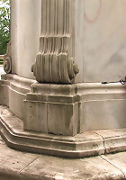 Flexible redhead is bound and stripped naked in public