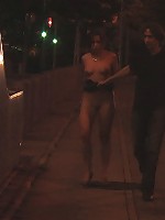 Beautiful Czech girl exposed on the streets at night!!!