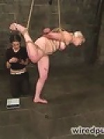 Katie Kox gets her BIG TITS Bound, Clamped, and Shocked